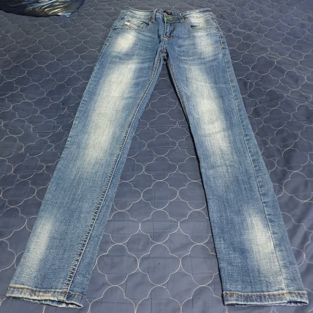 (빈티지) 디젤 스키니핏 워싱 스트레치 데님팬츠 미들블루 (28)