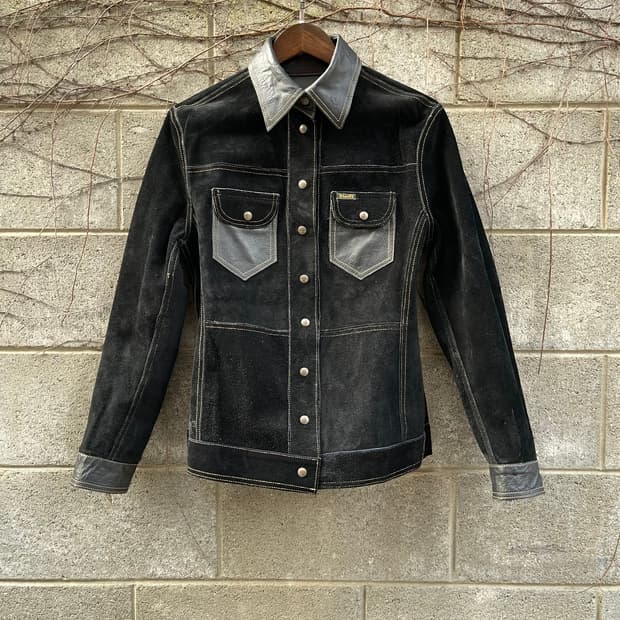 [M] DIESEL VTG 스웨이드/가죽 양면 자켓