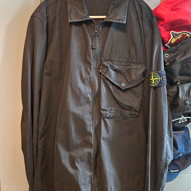 스톤아일랜드 올드이펙트 오버셔츠 L