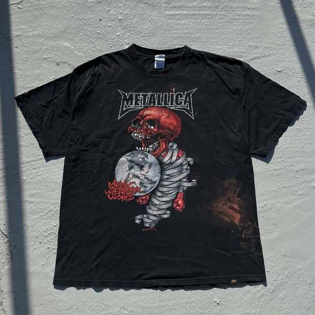 Y2k 2004 Metallica 빈티지 메탈리카 밴드 투어 티셔츠
