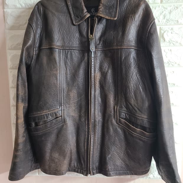 90년대 니노 세루티 양가죽 자켓(95)