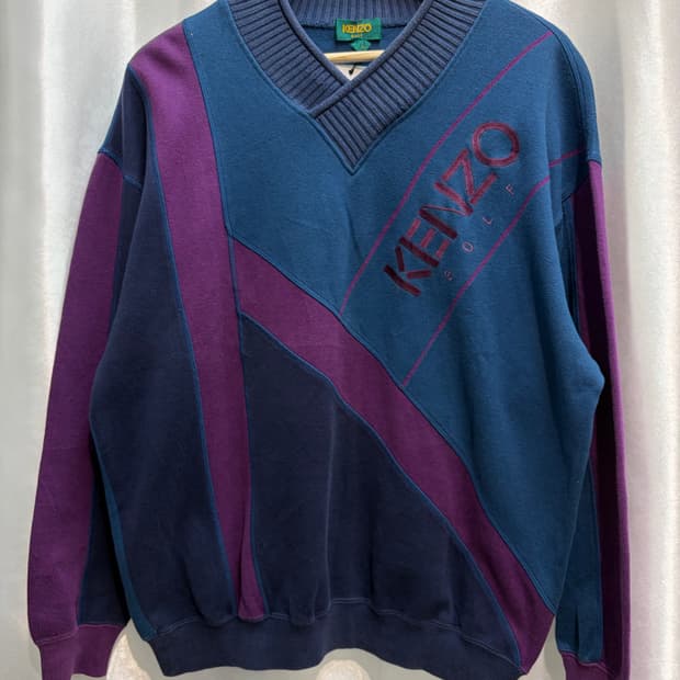 겐조골프 브이넥 맨투맨