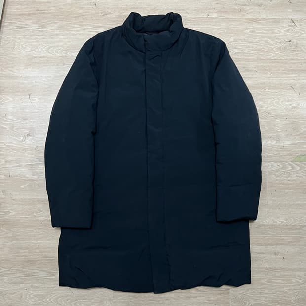 탑텐 덕다운 스탠드넥 미디엄 패딩 코트 [네이비] 2XL/110