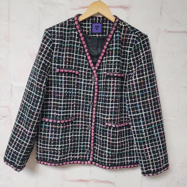 안나수이 트위드 자켓