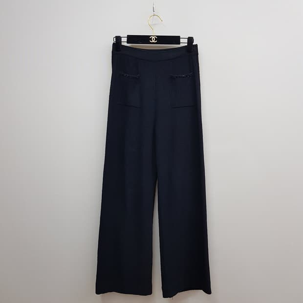 한섬 타임 2022 니트 텍스처 와이드팬츠  F사이즈