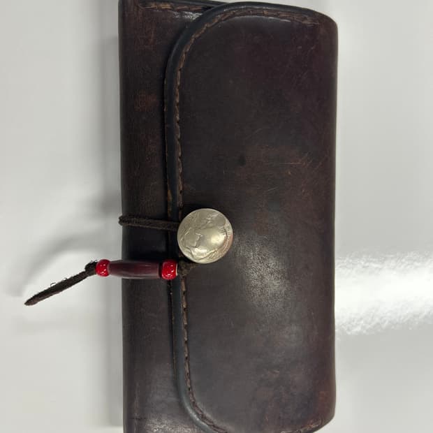 GOROS 올드고로스 새들레더 콘초 장지갑