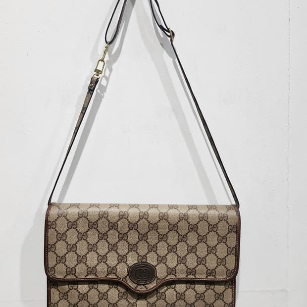 올드 빈티지 구찌 GG 패턴 숄더백 정품