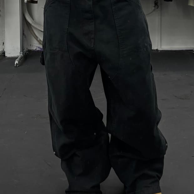 더블니 카펜터 블랙 데님팬츠