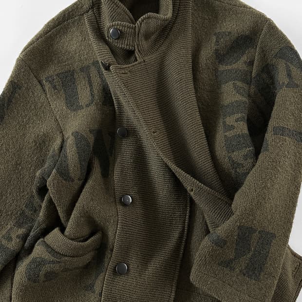 80~90s 빈티지 간사이 야마모토 맨 울 니트 자켓