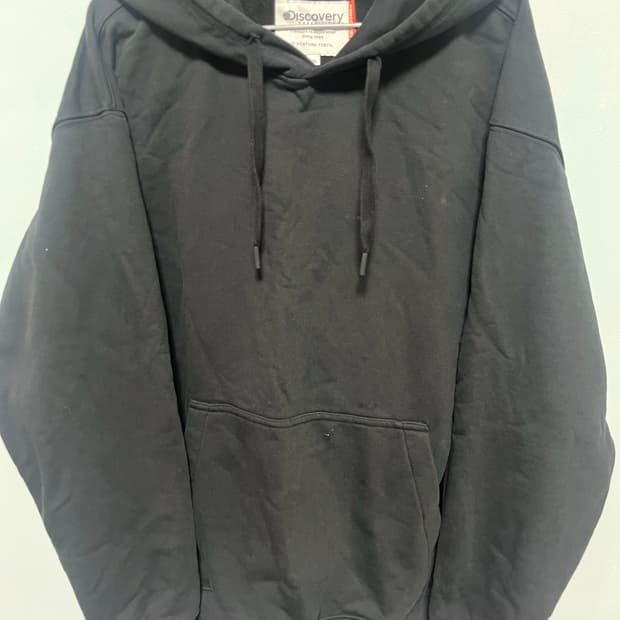 디스커버리 검정색 후드티
