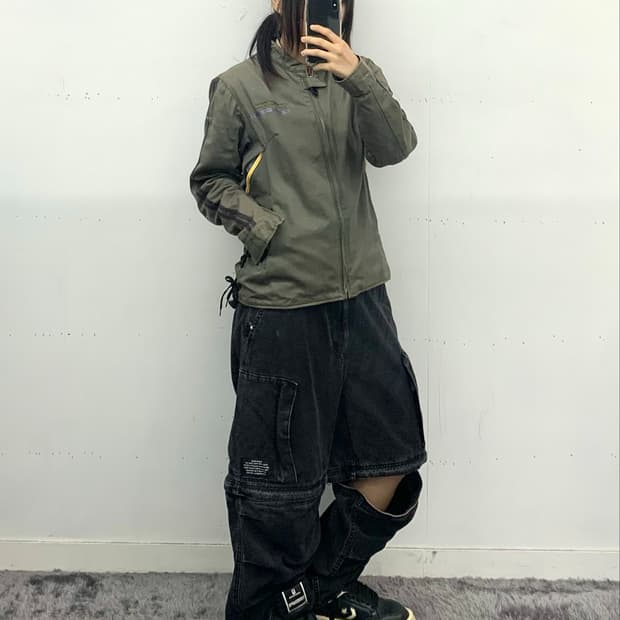 Gu x Undercover 트랜스폼 투웨이 블랙 데님