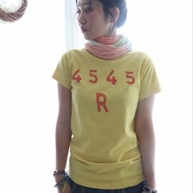 [45rpm] Yellow & Orange Logo T-Shirt