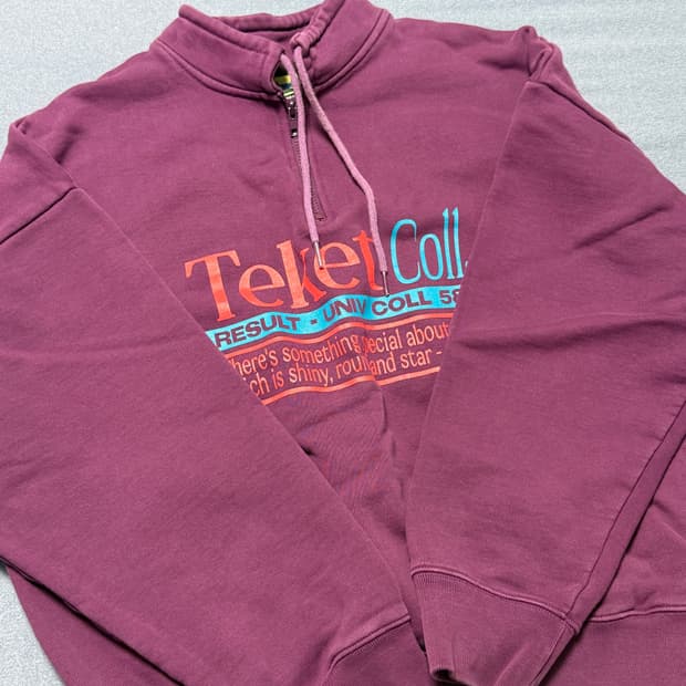 테켓 하프집업 맨투맨 M