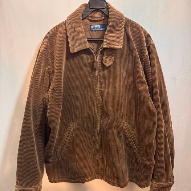 폴로 랄프로렌 코듀로이 해링턴 자켓 브라운 90‘