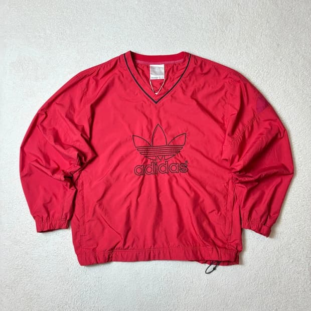 아디다스 90's 트레포일 자수로고 윈드 웜업 PN6437