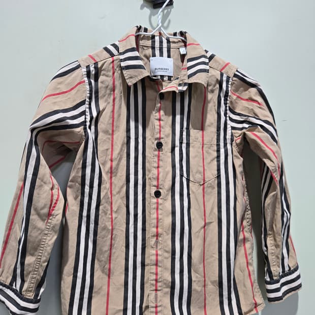 버버리 유아셔츠