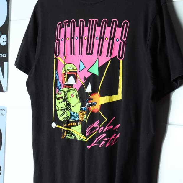 (L-XL) 스타워즈 반팔 티셔츠 USA 애니 뮤비 복각-H36428
