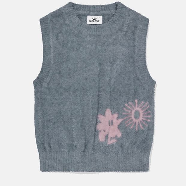 썬러브 니트베스트 그레이