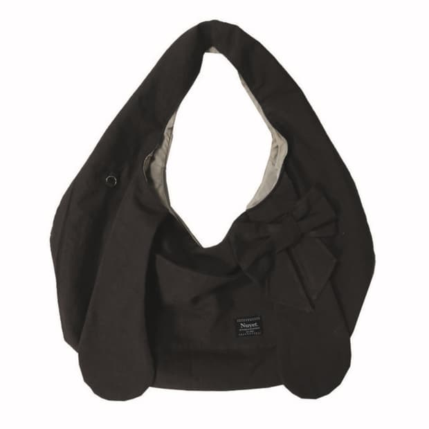 누엣 버니 리본 호보 백 브라운