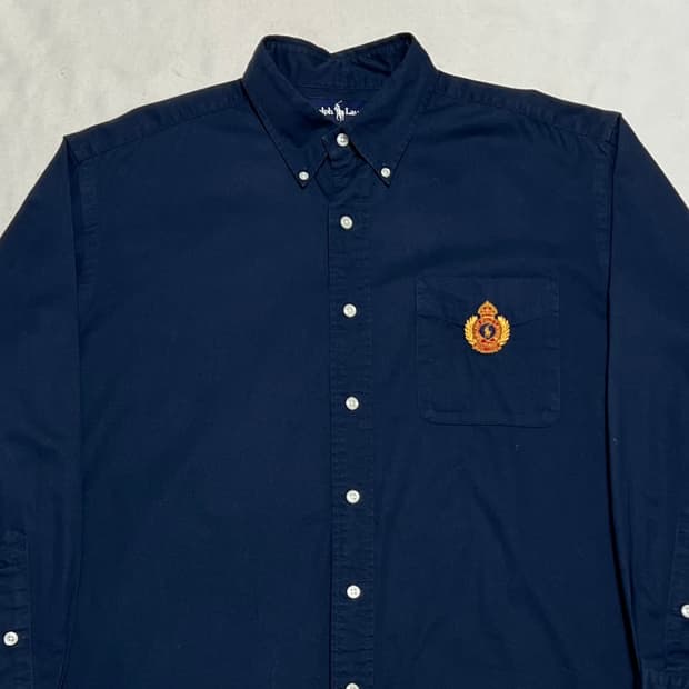 L 폴로랄프로렌 30주년 네이비 코튼 셔츠 