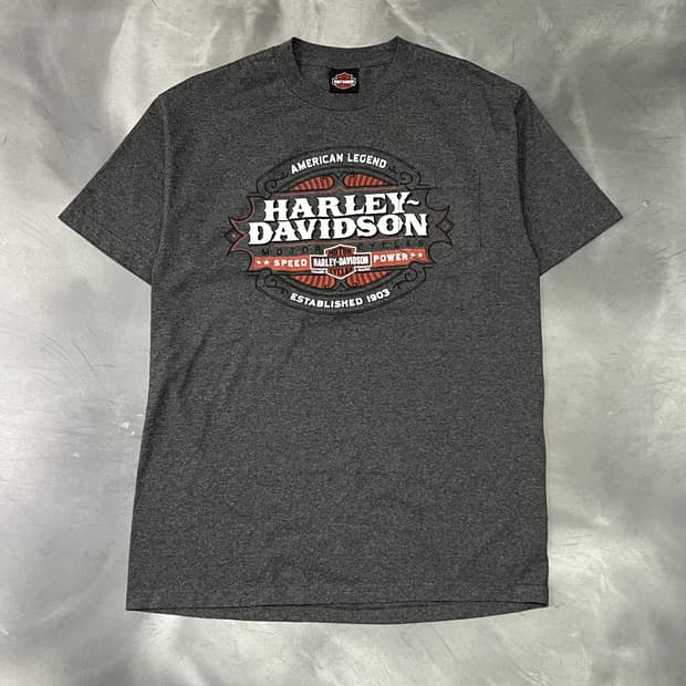  할리데이비슨 프린팅 포켓 반팔티 y15702