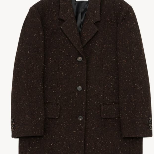 문달 single coat in brown