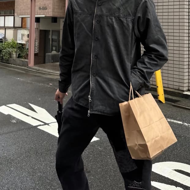 서피스에디션 버튼셔츠자켓 블랙 M