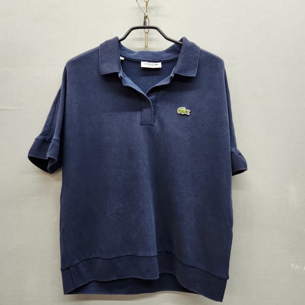 라코스테 로고 오픈 크롭 반팔카라 S(M)