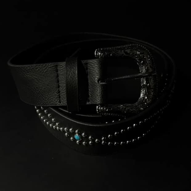 빈티지 웨스턴 스터드 벨트 새상품