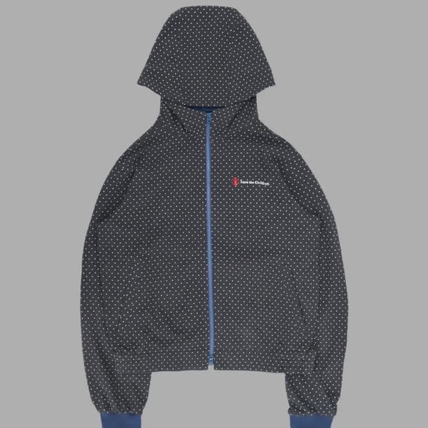 더뮤지엄비지터 x 세이브더칠드런 후드 집업 챠콜 L