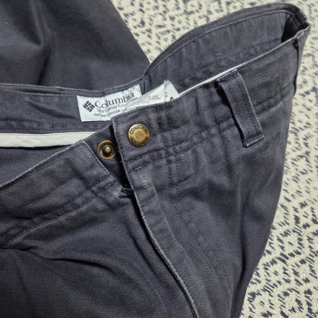 콜롬비아 Columbia 코튼 카고 팬츠 차콜 34x32