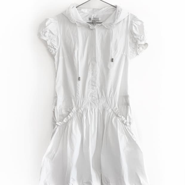 Diane von Furstenberg 후드 러플 드레스