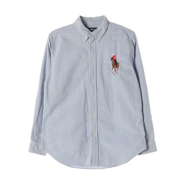 폴로 랄프로렌 라이트 블루 옥스포드 셔츠 L 14-16