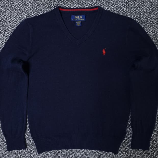 [무료배송][150]폴로 키즈 브이넥 니트