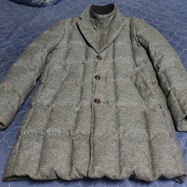 TG패션 TUXY 블루 내피형 오피스 사파리 다운 점퍼 그레이 (100)