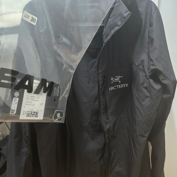 [KREAM정품/M] 아크테릭스 스쿼미시 후디 블랙 (풀구성)