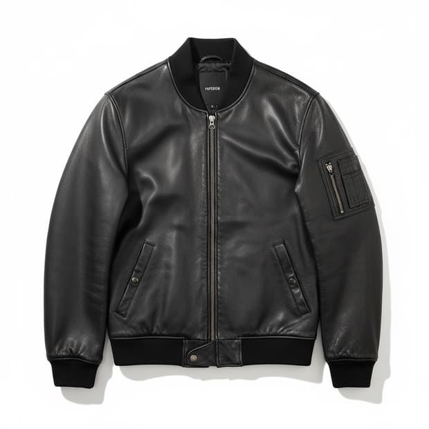 페이퍼리즘 리얼레더 바버자켓 L