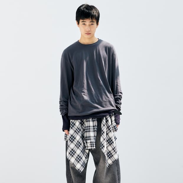 해칭룸 Two Face Tee Graphite/Dark Navy 2사이즈