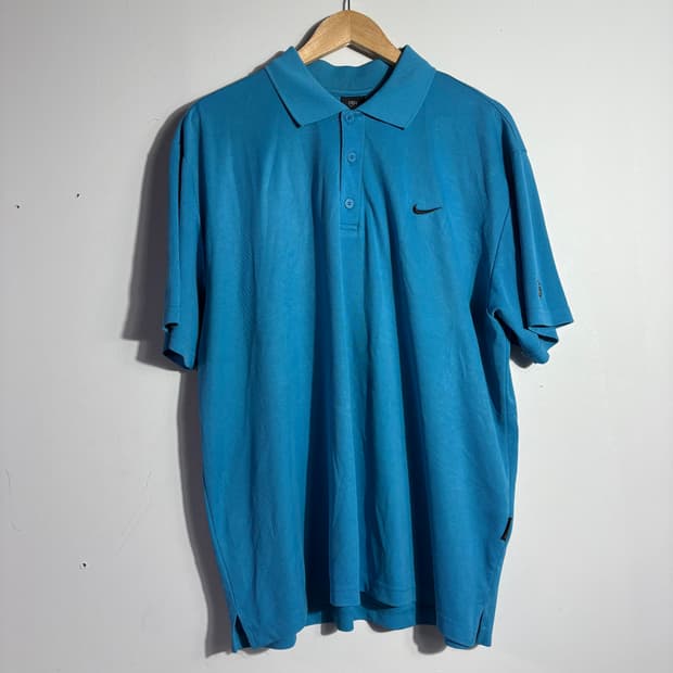 나이키 스우시 블루 반팔 카라티 (무료배송)