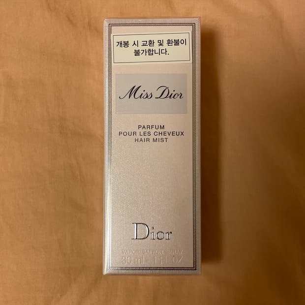 [백화점미개봉]미스디올  퍼퓸 헤어 미스트 새제품 국문 비닐래핑