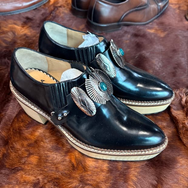 TOGA PULLA WOOD PLATFORM SHOES  - Condit