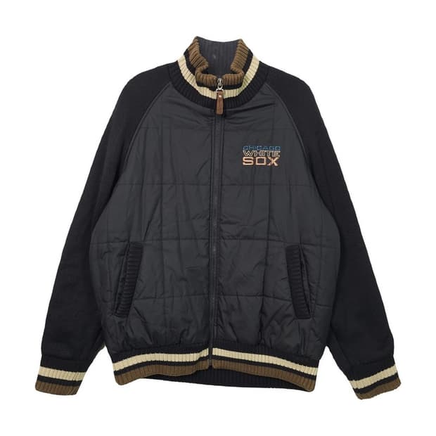MLB 90's 니트 패딩 집업 XL