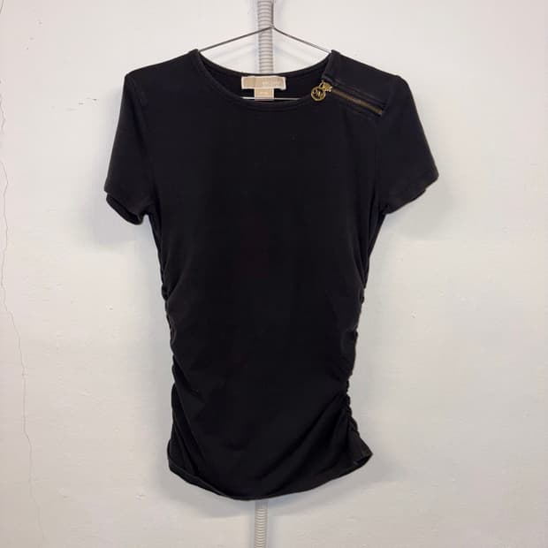 MICHAEL Shoulder Zipper Detail Shirring