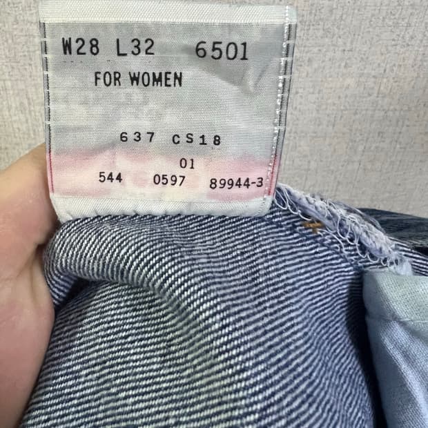 리바이스 501 여성 데님 W28 L32