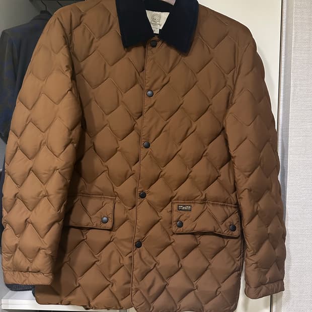 바스통108 퀼팅자켓 브릭 컬러 m