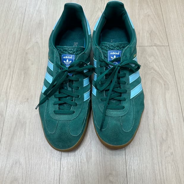 아디다스 가젤 인도어 컬리지에이트 그린 헤이지 스카이