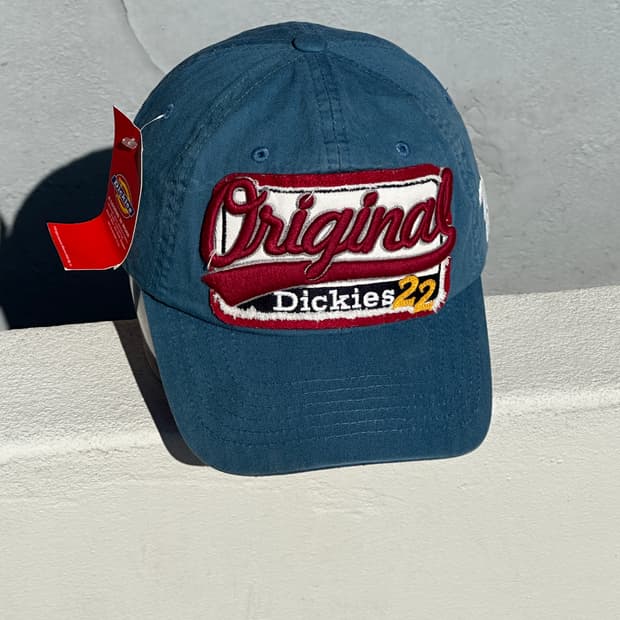 (새상품) [F] 디키즈 빈티지 로고 블루톤 볼캡 모자
