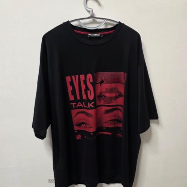 돌체앤가바나 eyes talk 프린팅 티셔츠 L