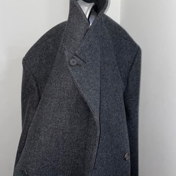 Yiyae 이예 더블코트 차콜 초판 캡슐 버전 L