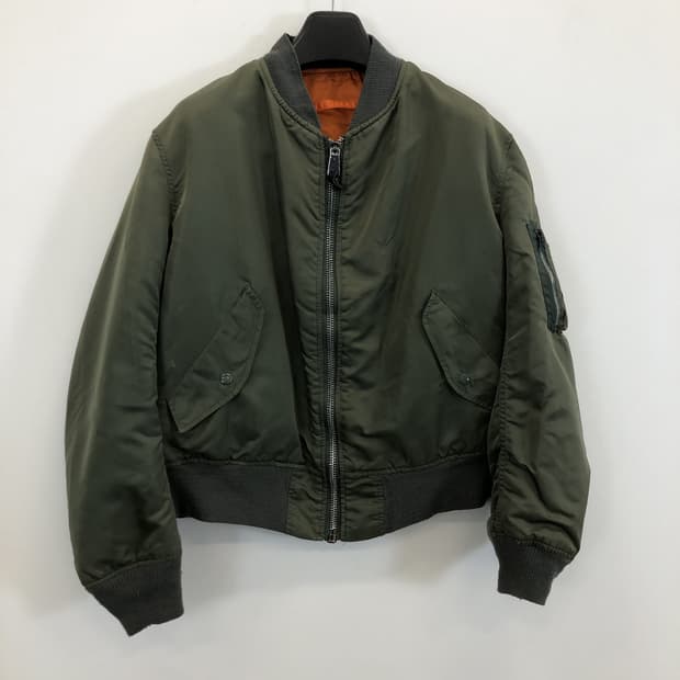 90s USA 알파 MA-1 플라이트 블루종 L